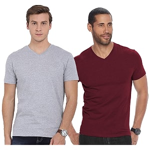 adro men39s v neck combo plain t-shirts
