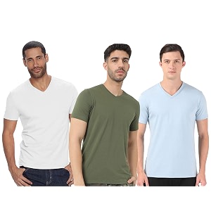 adro men39s v neck combo plain t-shirts