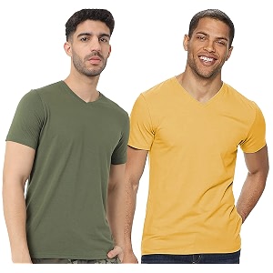 adro men39s v neck combo plain t-shirts
