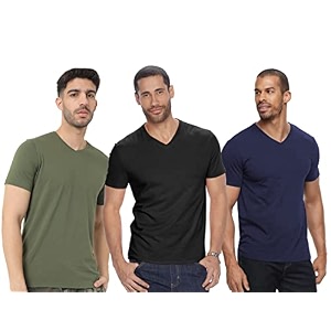 adro men39s v neck combo plain t-shirts