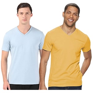 adro men39s v neck combo plain t-shirts