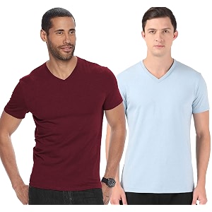 adro men39s v neck combo plain t-shirts