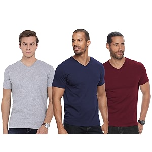 adro men39s v neck combo plain t-shirts