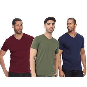 adro men39s v neck combo plain t-shirts