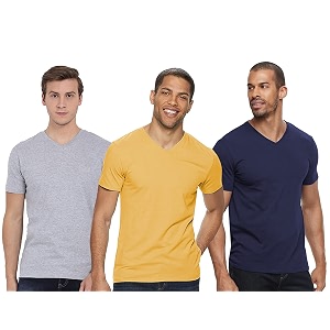 adro men39s v neck combo plain t-shirts
