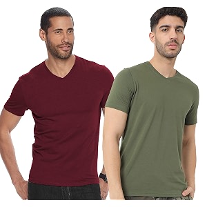 adro men39s v neck combo plain t-shirts