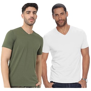 adro men39s v neck combo plain t-shirts