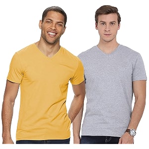 adro men39s v neck combo plain t-shirts