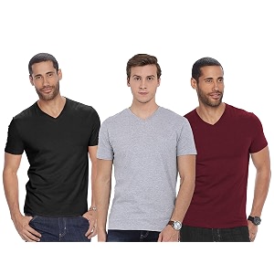 adro men39s v neck combo plain t-shirts