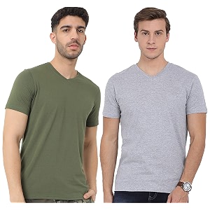 adro men39s v neck combo plain t-shirts