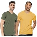 ADRO Men's V Neck Combo Plain T-Shirts