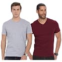 ADRO Men's V Neck Combo Plain T-Shirts