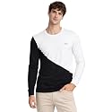 ADRO Men’s Full Sleeve T-Shirt Navy Grey Colorblock | Cotton Round Neck Casual Tshirt | Regular Fit Stylish T Shirt