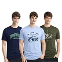 ADRO Mens Printed Cotton T-Shirts Pack of