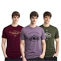 ADRO Mens Printed Cotton T-Shirts Pack of