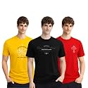 ADRO Mens Printed Cotton T-Shirts Pack of