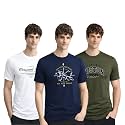 ADRO Mens Printed Cotton T-Shirts Pack of