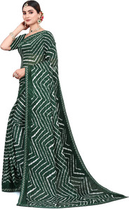 adroit management printed bollywood georgette saree