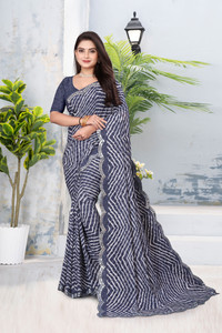adroit management printed geometric print bollywood georgette art silk saree