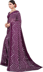 adroit management printed bollywood georgette saree