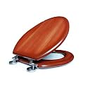 Toilet Seat Cover | Light Oak effect/Finsh | Non Soft Close type | Model : AI 2016E 010 PBn | Suitable for Conventional/Regular EWC Toilet pot.