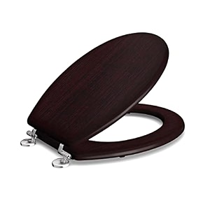 toilet seat cover  mohagany effectfinsh  non soft close type  model  ai 2016e 011 pbn  suitable for conventionalregular ewc toilet pot