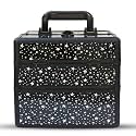 Adson Professional Beauty Makeup Cosmetic Vanity Case/Box (Rose Gold 1)