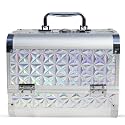 Adson Professional Beauty Makeup Cosmetic Vanity Case/Box (Silver)