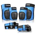 Adult&Kids Knee Pads Elbow Pads Wrist Guards 6 in 1 Protective Gear Set