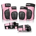Adult&Kids Knee Pads Elbow Pads Wrist Guards 6 in 1 Protective Gear Set