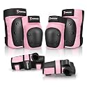Adult&Kids Knee Pads Elbow Pads Wrist Guards 6 in 1 Protective Gear Set