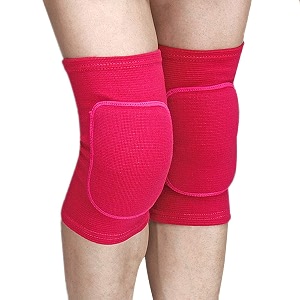 adult child premium blue outdoor exercise dance gardening soccer roller skating gym workout biking mountaineering bodybuilding hike camp jogging tennis protective knee sleeve pad support rose l