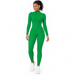 adult high neck long sleeve dance unitard for women bodysuits