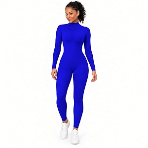 adult high neck long sleeve dance unitard for women bodysuits