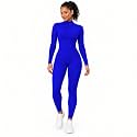 Adult High Neck Long Sleeve Dance Unitard for Women Bodysuits