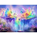 Adult Jigsaw Puzzle Fantasy Butterfly Rainbow