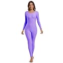 Adult Long Sleeve Plus Size Unitard for Women One Piece Dance Bodysuits 1201
