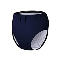 Adult Reusable Swim Diapers for Incontinence pecial Needs Swimwear Waterproof Leakproof Cloth Diaper Covers Unisex Navy XS