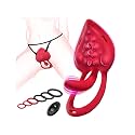 Couples Sex Toys Wearable Vibrator - MOOLIGIRL Vibrating Panties for Women Men with Flexible Bulb ＆ 9 Vibrations Modes G Spot Adult Toy, Clitoral Stimulator BDSM Cock Ring Remote Control