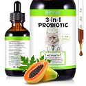 Advanced Cat Probiotic Drops, Probiotic for Cats Helps to Relieve Diarrhea,Supports Gut Health,Cat Probiotics for Indoor Help with Digestive Enzymes & Prebiotics Liquid Supplement,for Cats All Ages