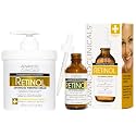 Advanced Clinicals Retinol Body Lotion + Retinol Serum 2PC Skincare Set For Women &amp; Men Helps Diminish Appearance Of Crepey Skin | Face Serum &amp; Body Cream Visibly Improves Look Of Wrinkles &amp; Sagging
