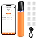 Advanced Ketone Breath Analyzer for Keto Diet | Portable Ketosis Tester with Free App Sync, 3s Fast Reading and Sync | Environmental Calibration Tech with10 Sterilized Mouthpieces