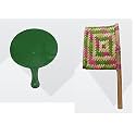 Bamboo Handicraft Handmade Natural Fan Pankha Bena for Natural Cool Air Organic Natural Wooden Fan -1 &amp; Plastic Fan -1- Pack of (1+1)