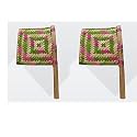 Bamboo Handicraft Handmade Natural Fan Pankha Bena for Natural Cool Air Organic - (Pack of 2)