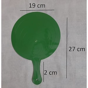 light weight hand held summer cooling fan attractive colors home decoration summer hand held plastic hand-fan multicolor - pack of 1
