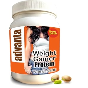 advanta women weight amp mass gainer protein powder  1 kg elaichi pista