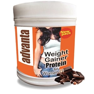advanta women weight amp mass gainer protein powder  500 g chocolate