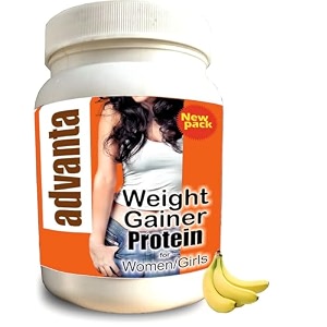 advanta women weight amp mass gainer protein powder  1 kg banana
