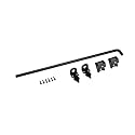 Advantage Industries 24" Heavy Duty Gate Drop Rod | Gate Ground Latch Cane Bolt | Pad-Lockable | Zinc Plated Steel | Industrial Grade Drop Rod for Wood Gate | Hardware &amp; Fasteners Included - Black