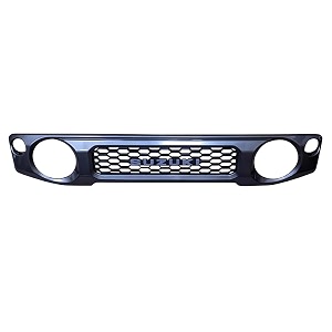 glossy grey abs plastic jimny front grill silver logo jimny grill-a